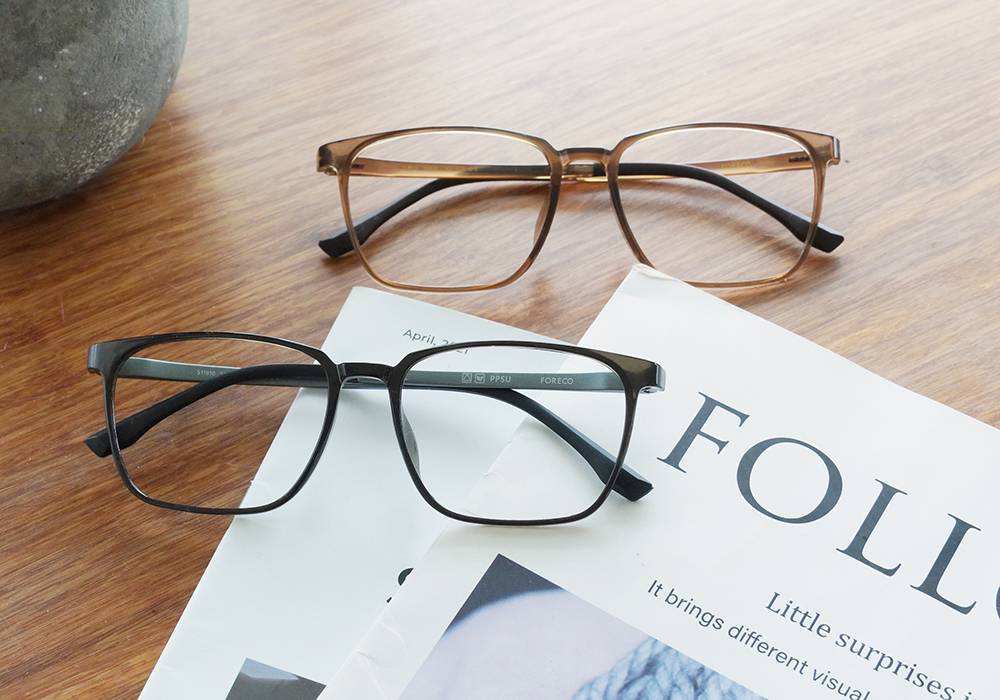FORECO | 恒澄之瞳長方框眼鏡 | 巧克力棕