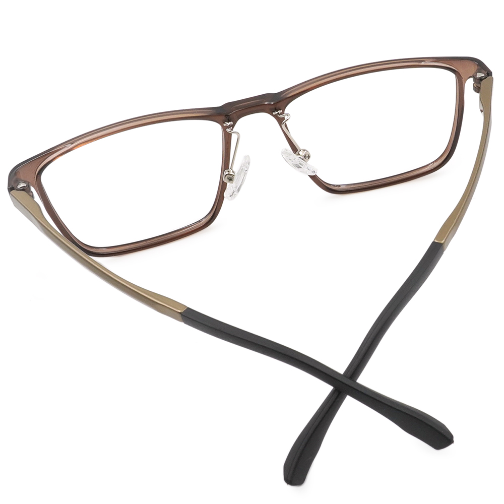 FORECO | 自由都市長方框眼鏡 | 自然棕/金