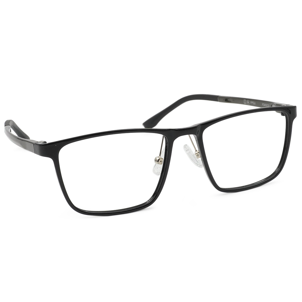 FORECO | 自由都市長方框眼鏡 | 自然黑/灰
