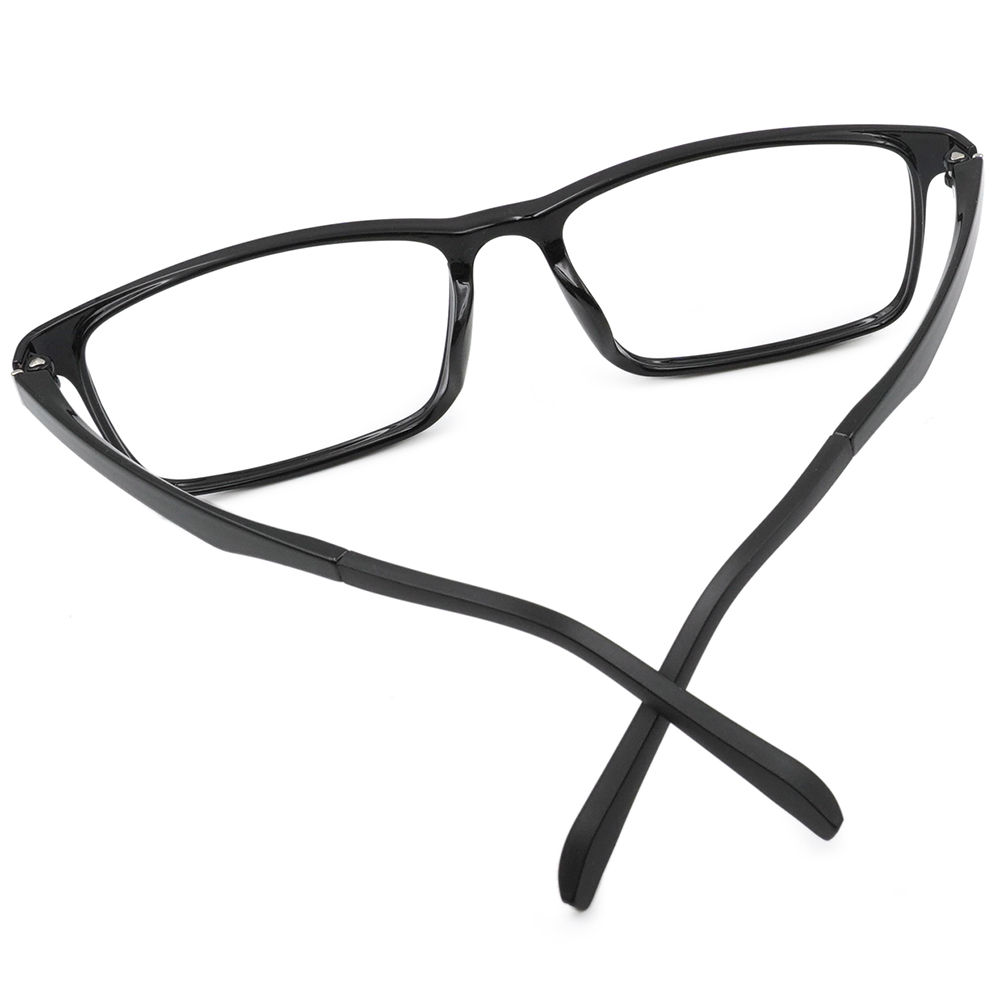 FORECO | 日常時光長方框眼鏡 | 漆面黑