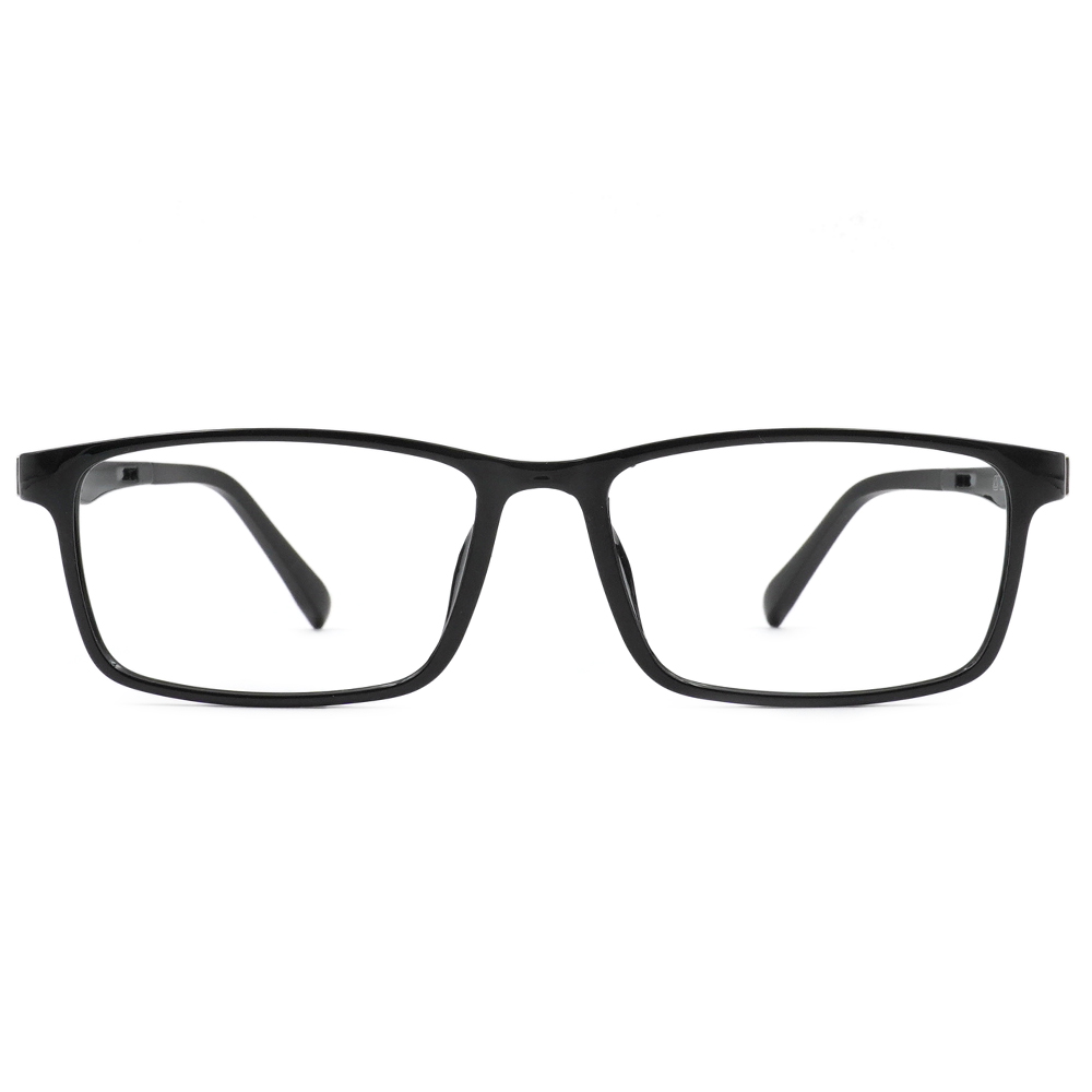 FORECO | 日常時光長方框眼鏡 | 漆面黑