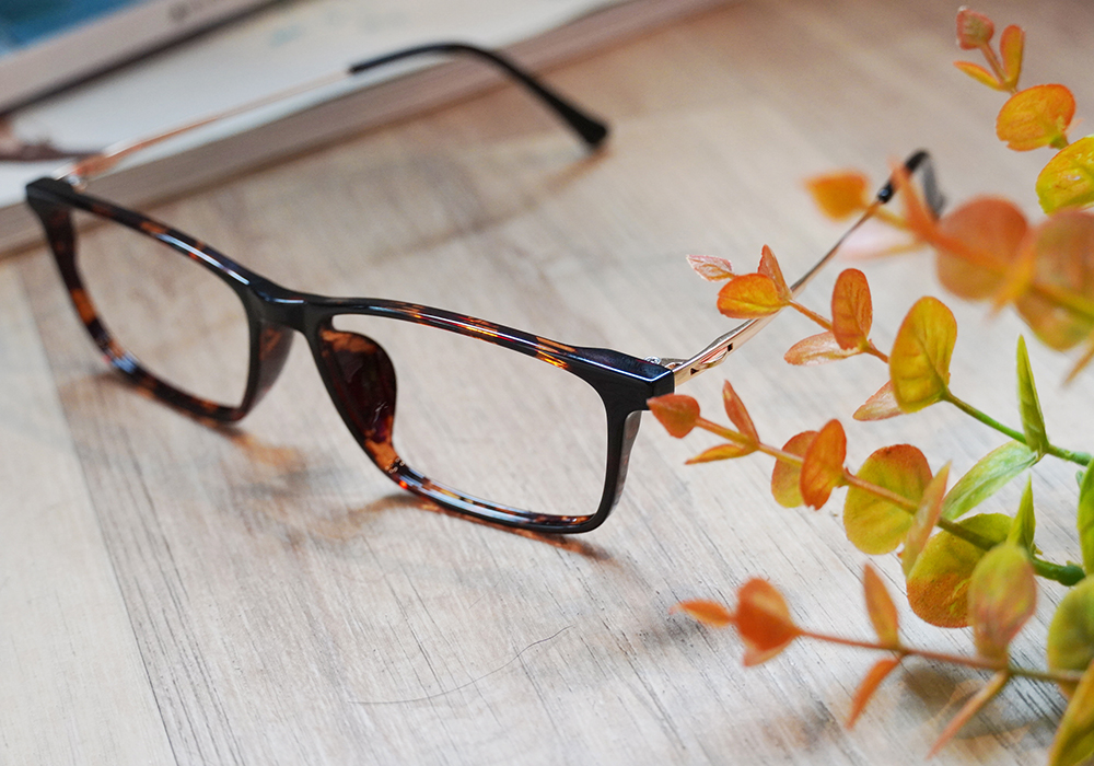 FORECO | 韓風流行長方框眼鏡 | 琥珀栗子