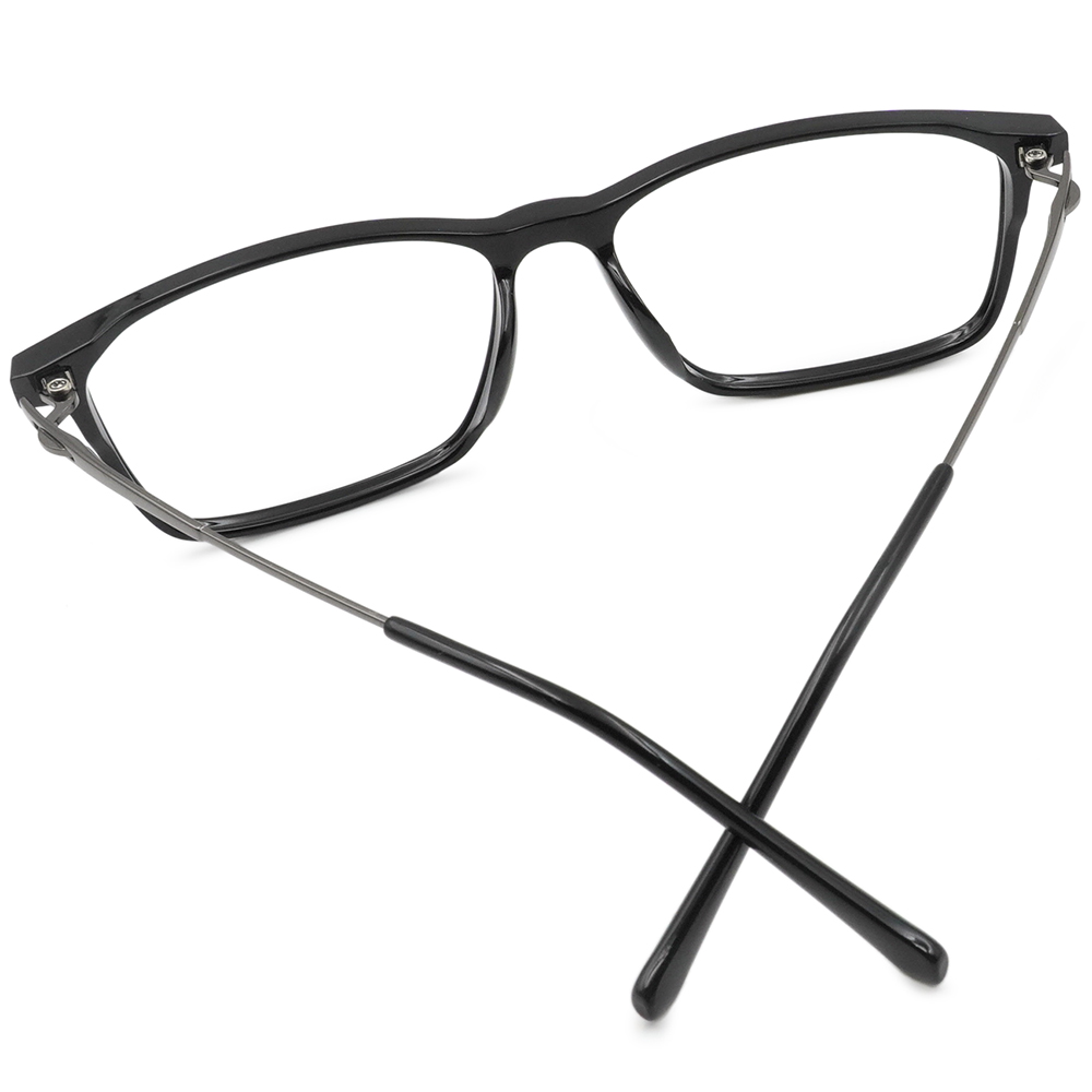 FORECO | 韓風流行長方框眼鏡 | 耀石黑