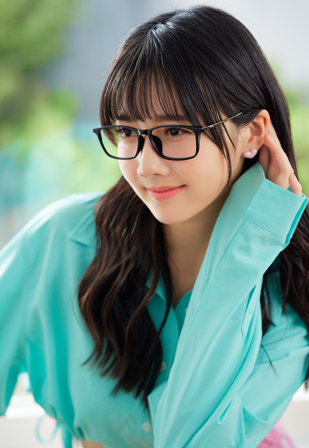 FORECO | 韓風流行長方框眼鏡 | 耀石黑