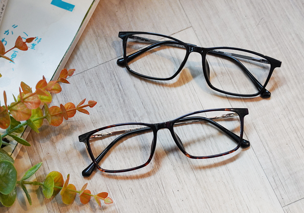 FORECO | 韓風流行長方框眼鏡 | 耀石黑