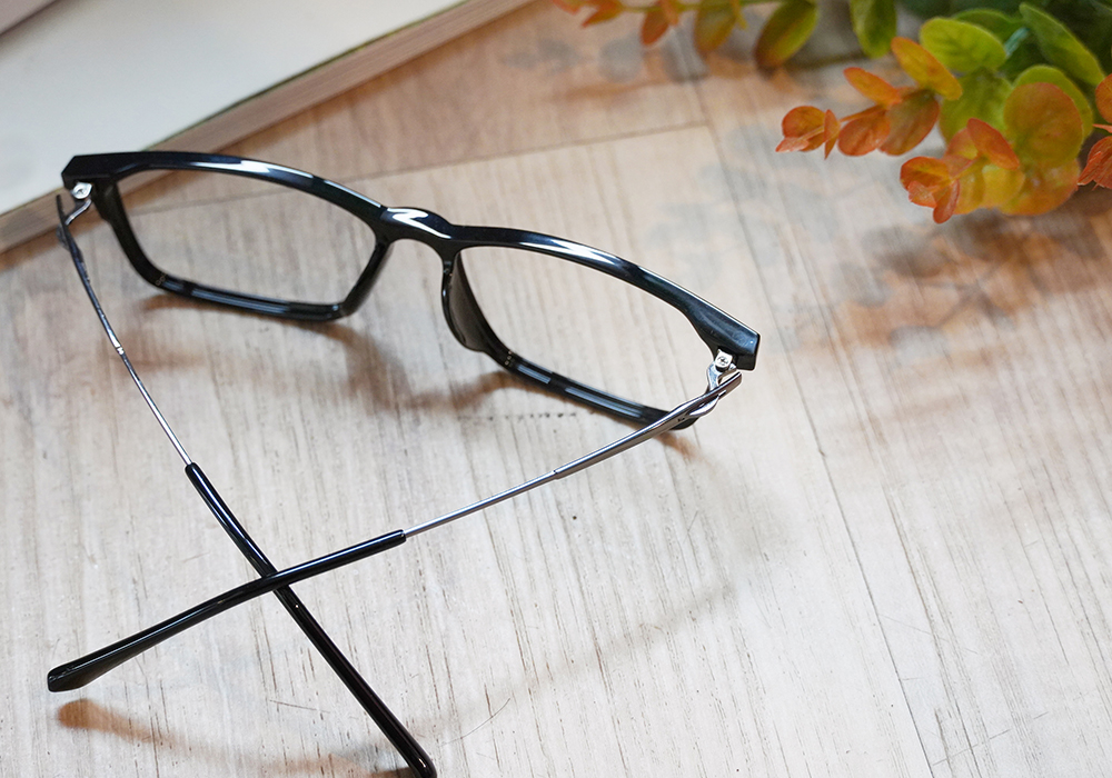 FORECO | 韓風流行長方框眼鏡 | 耀石黑