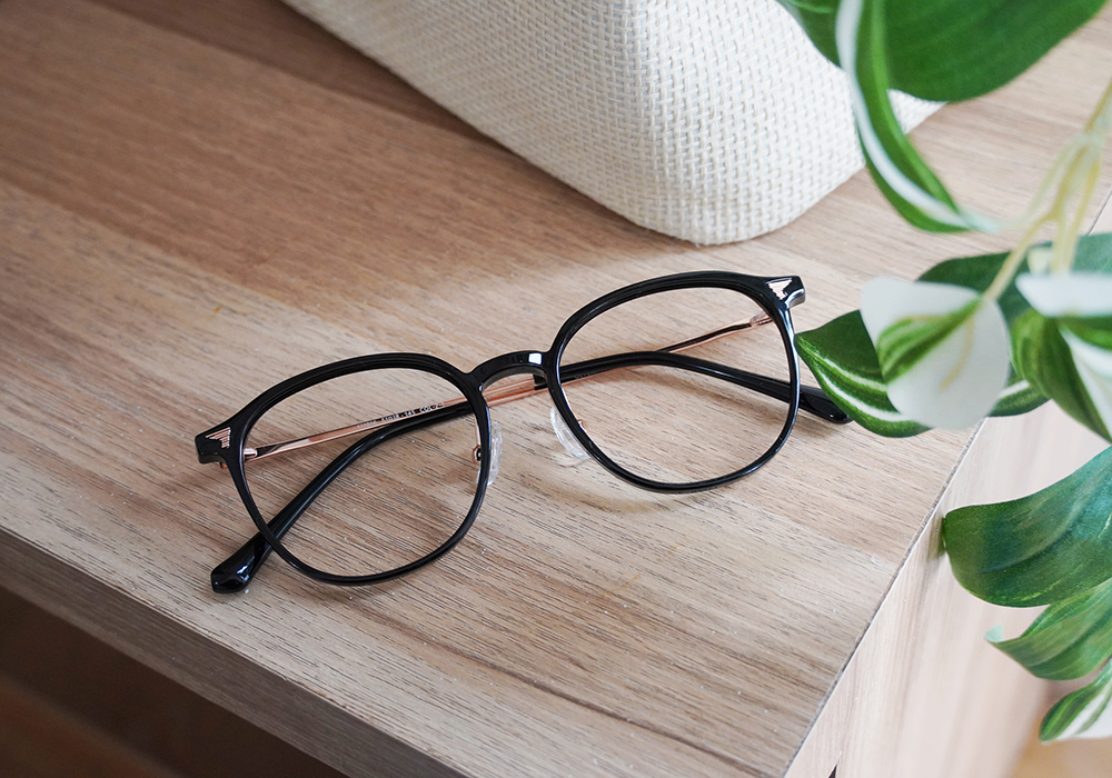 FORECO | 日系復古圓框眼鏡 | 日暮黑金