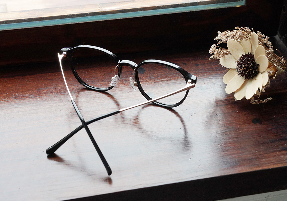 FORECO | 日系復古圓框眼鏡 | 日暮黑金