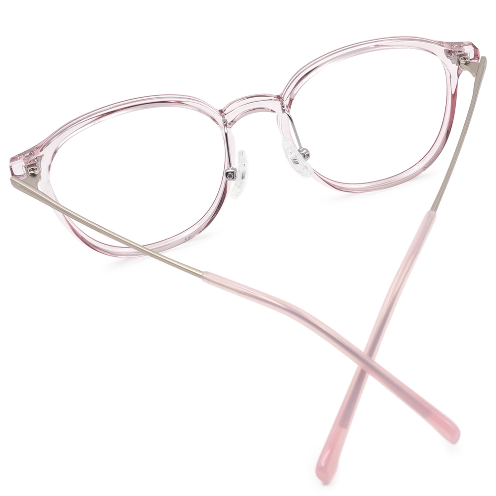 FORECO | 日系復古圓框眼鏡 | 櫻花透粉