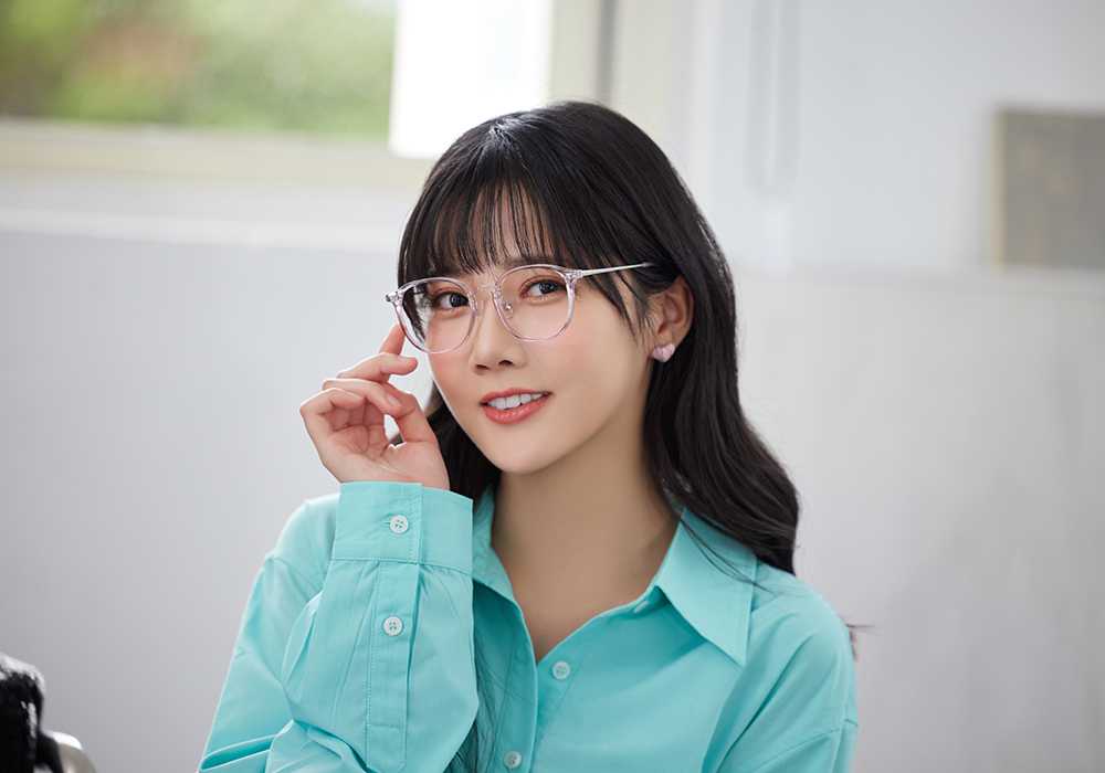 FORECO | 日系復古圓框眼鏡 | 櫻花透粉