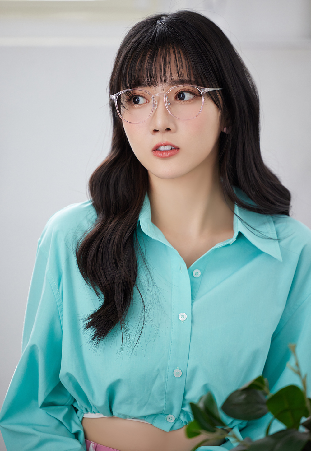 FORECO | 日系復古圓框眼鏡 | 櫻花透粉