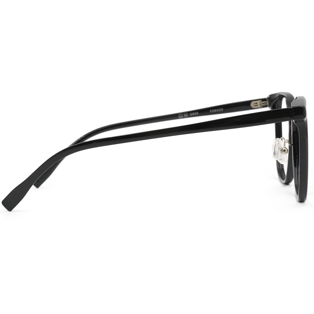 FORECO | 修飾立體大方框眼鏡 | 時代黑
