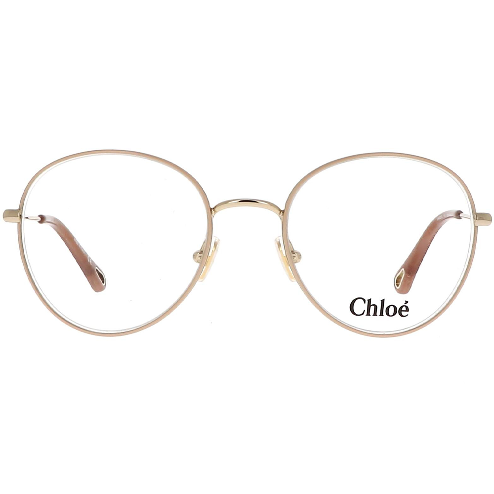 CHLOE | 氣質優雅圓框眼鏡 | 玫瑰粉金
