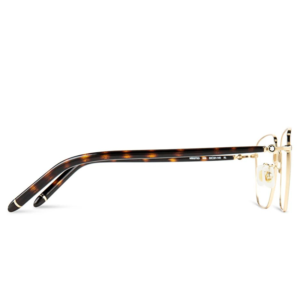 MONTBLANC | 銀雪品格方框眼鏡 | 金/玳瑁