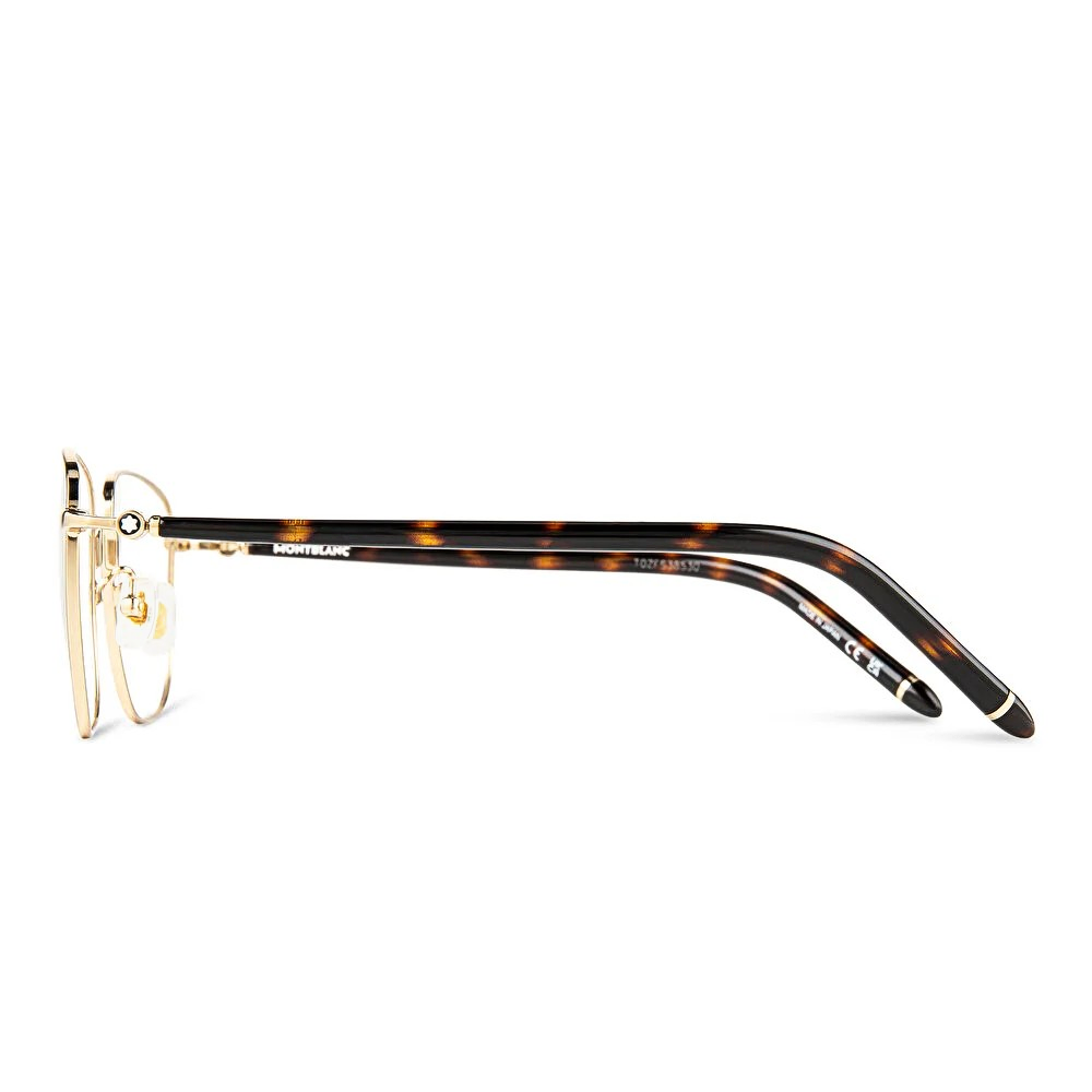 MONTBLANC | 銀雪品格方框眼鏡 | 金/玳瑁