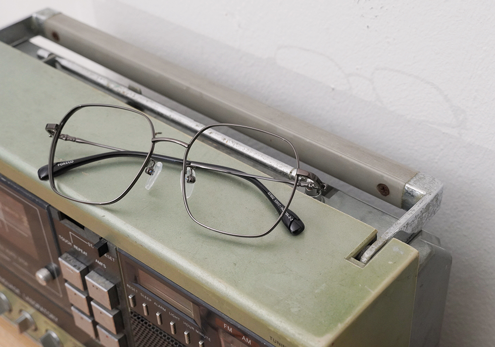 FORECO | 冷感工業風大方框眼鏡 | 冷茶黑