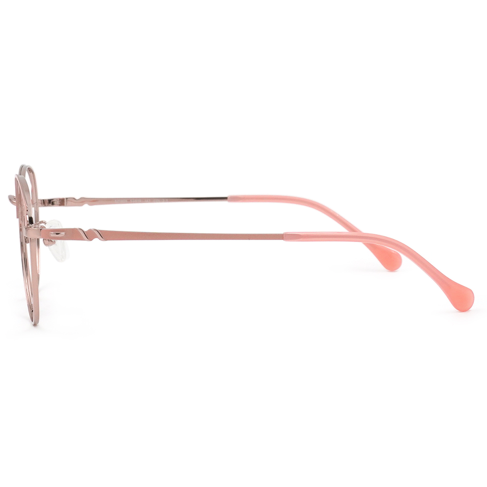 FORECO | 迷人馬卡龍圓框眼鏡 | 亮眼粉