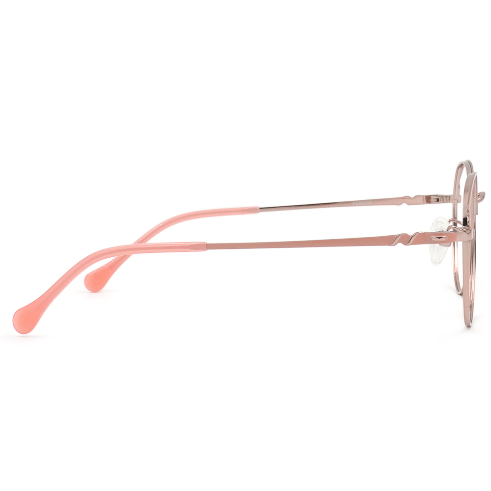 FORECO | 迷人馬卡龍圓框眼鏡 | 亮眼粉