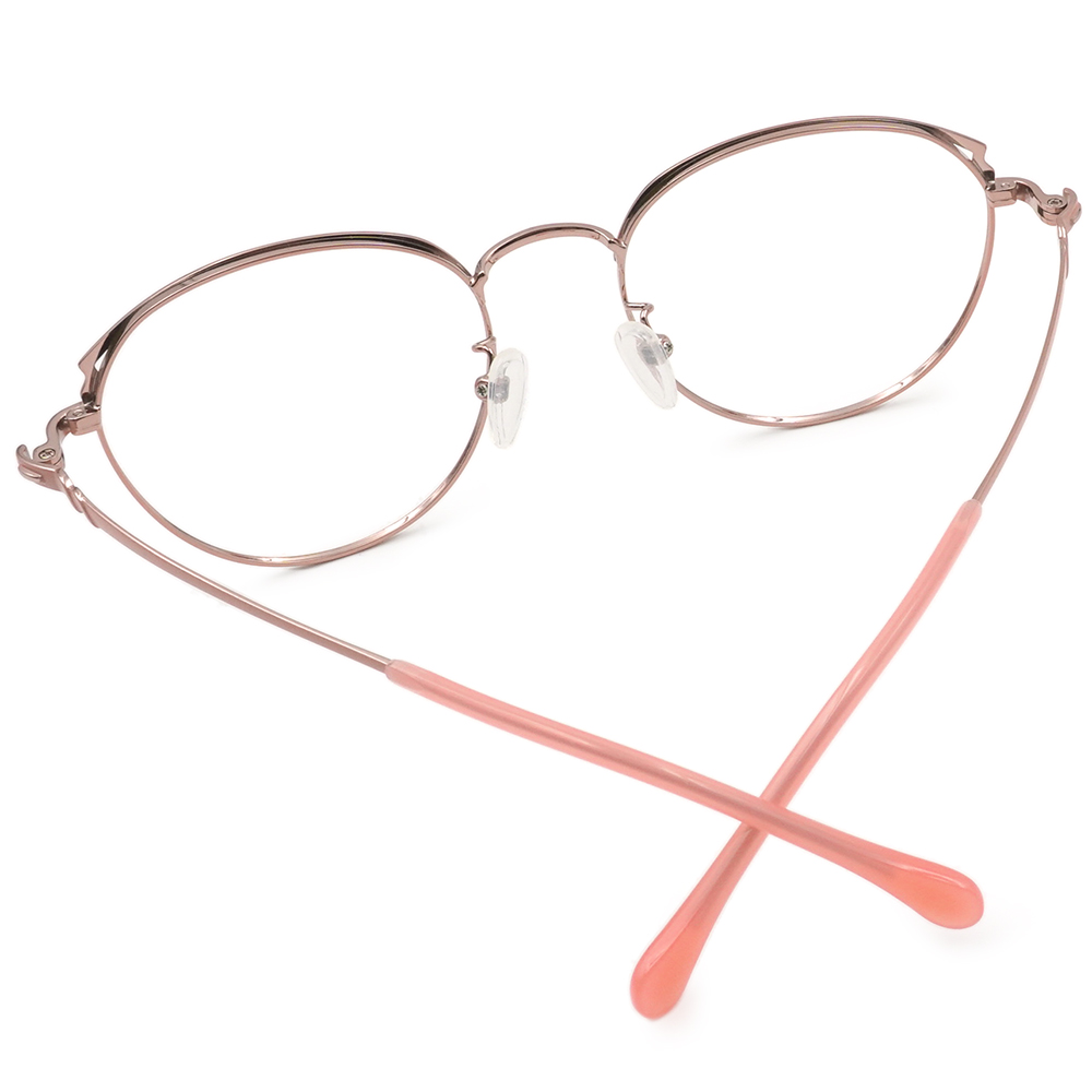 FORECO | 迷人馬卡龍圓框眼鏡 | 亮眼粉