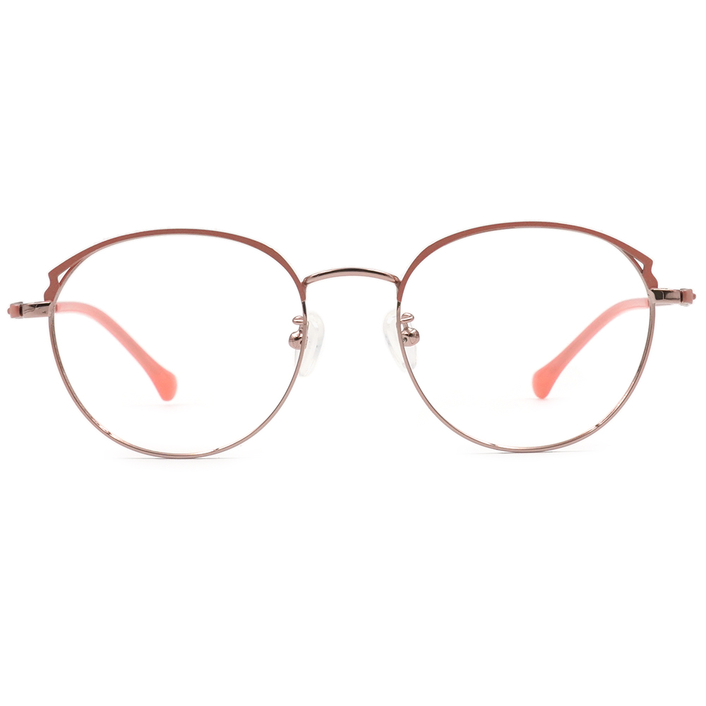 FORECO | 迷人馬卡龍圓框眼鏡 | 亮眼粉