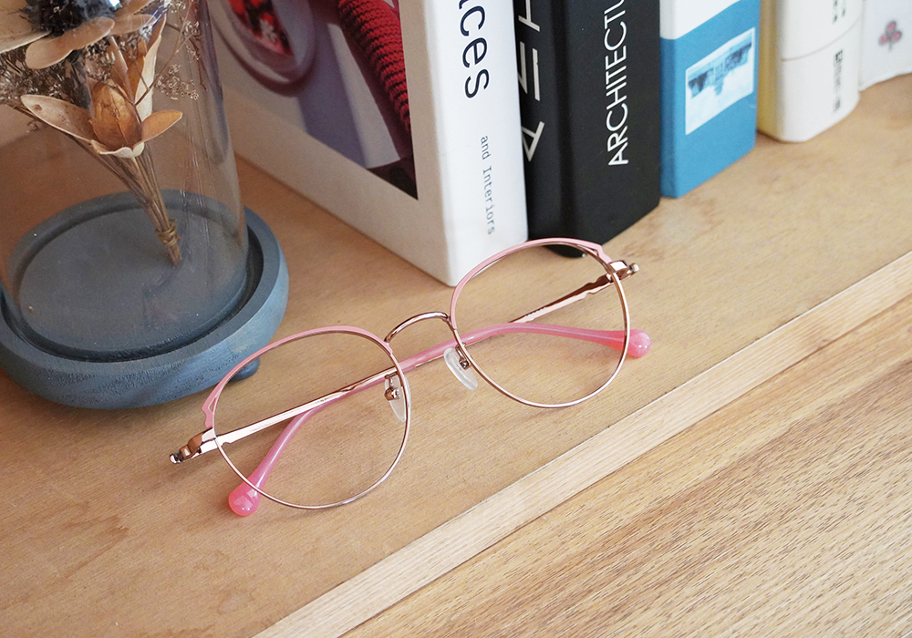 FORECO | 迷人馬卡龍圓框眼鏡 | 亮眼粉