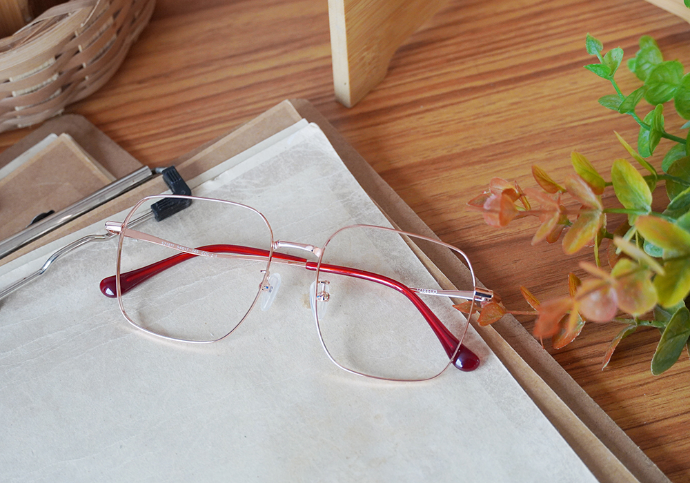 FORECO | 珍藏寶物大方框眼鏡 | 珍藏金/紅
