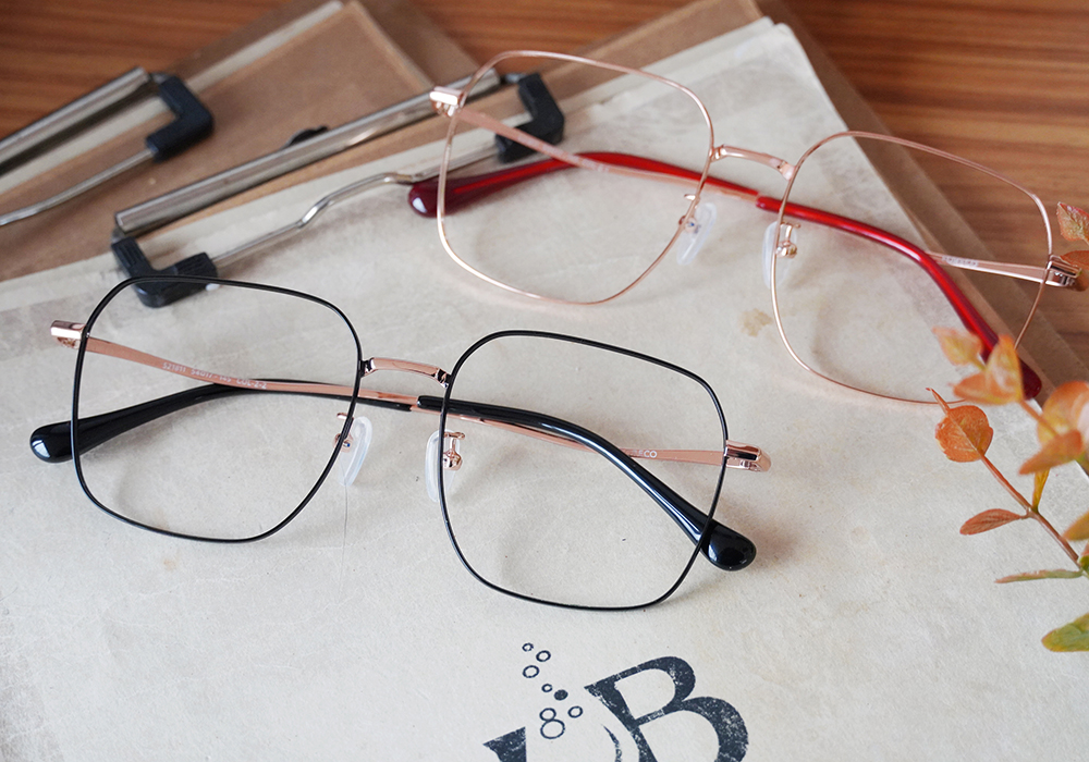 FORECO | 珍藏寶物大方框眼鏡 | 珍藏金/紅