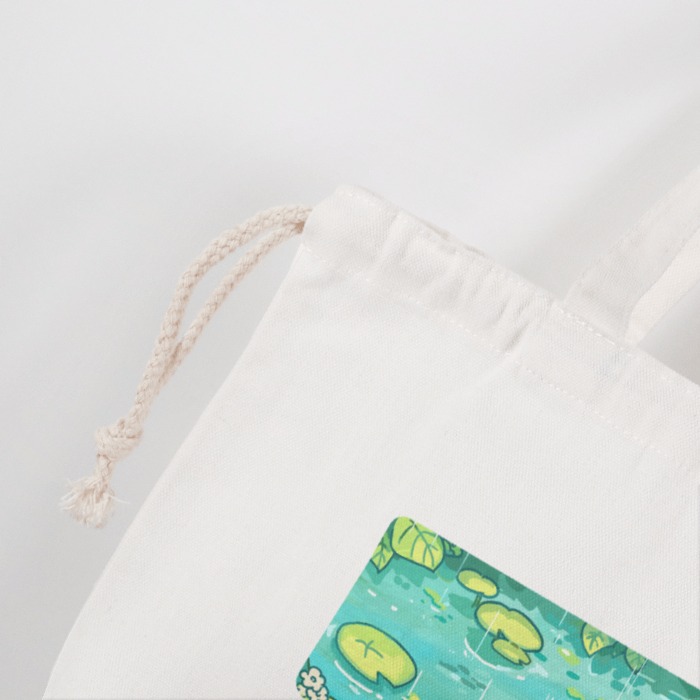 三四隻貓｜下雨的季節_手提束口帆布袋