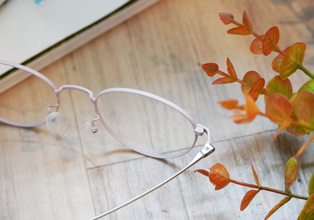 FORECO | 春日浪漫圓框眼鏡 | 粉蠟色