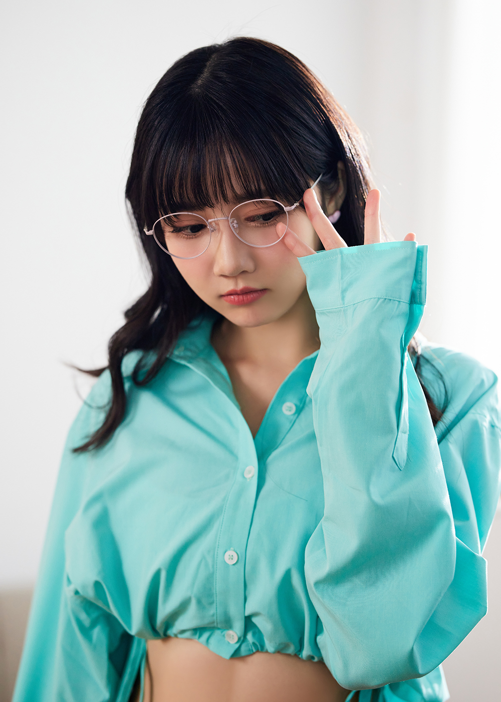 FORECO | 春日浪漫圓框眼鏡 | 粉蠟色