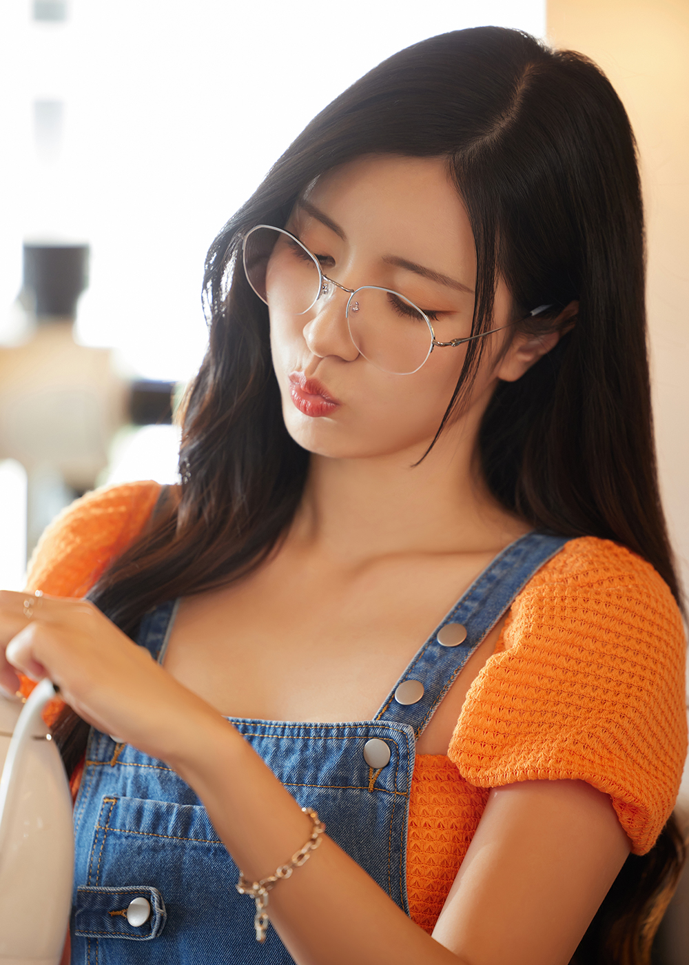 FORECO | 童趣氣球多邊半框眼鏡 | 冰藍色