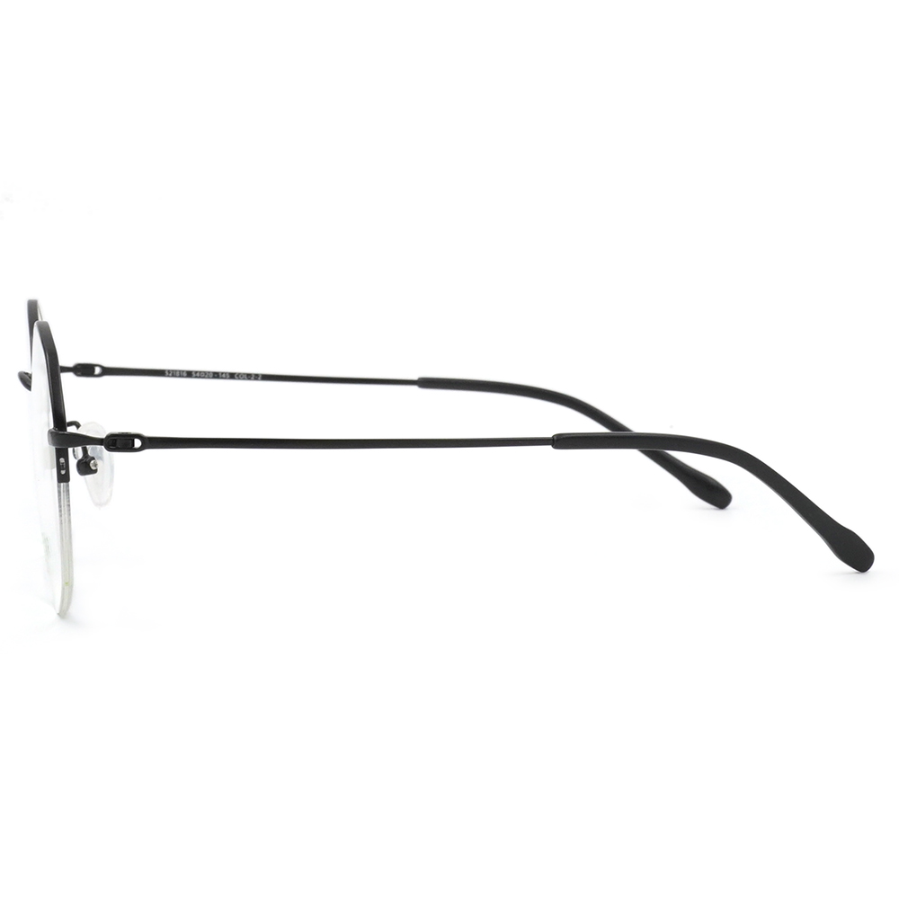 FORECO | 童趣氣球多邊半框眼鏡 | 冷黑色