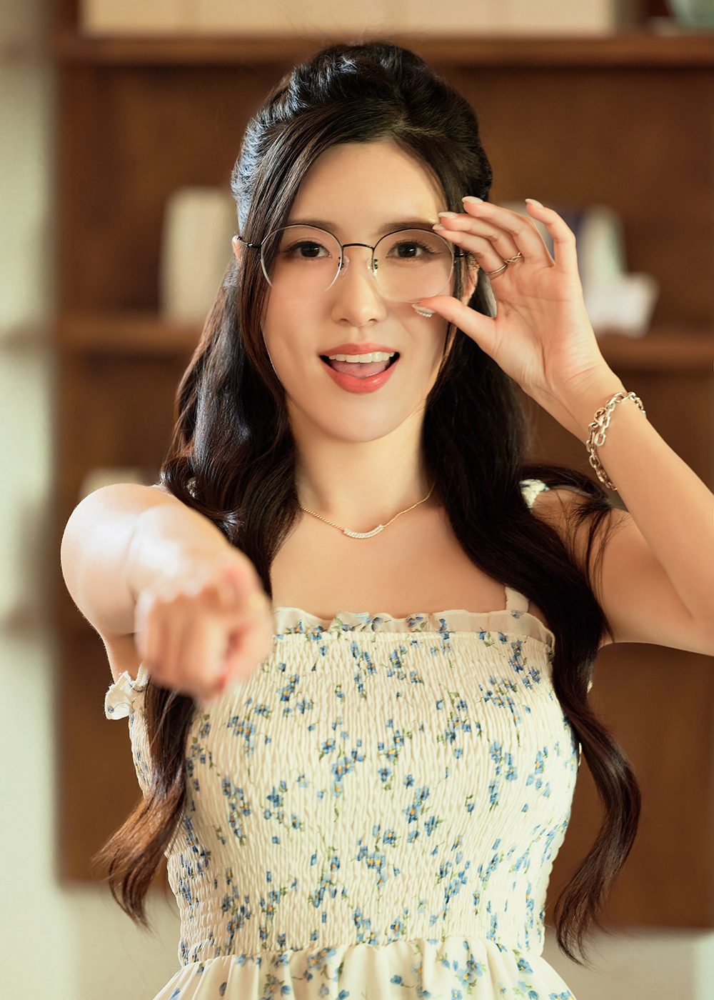 FORECO | 童趣氣球多邊半框眼鏡 | 冷黑色