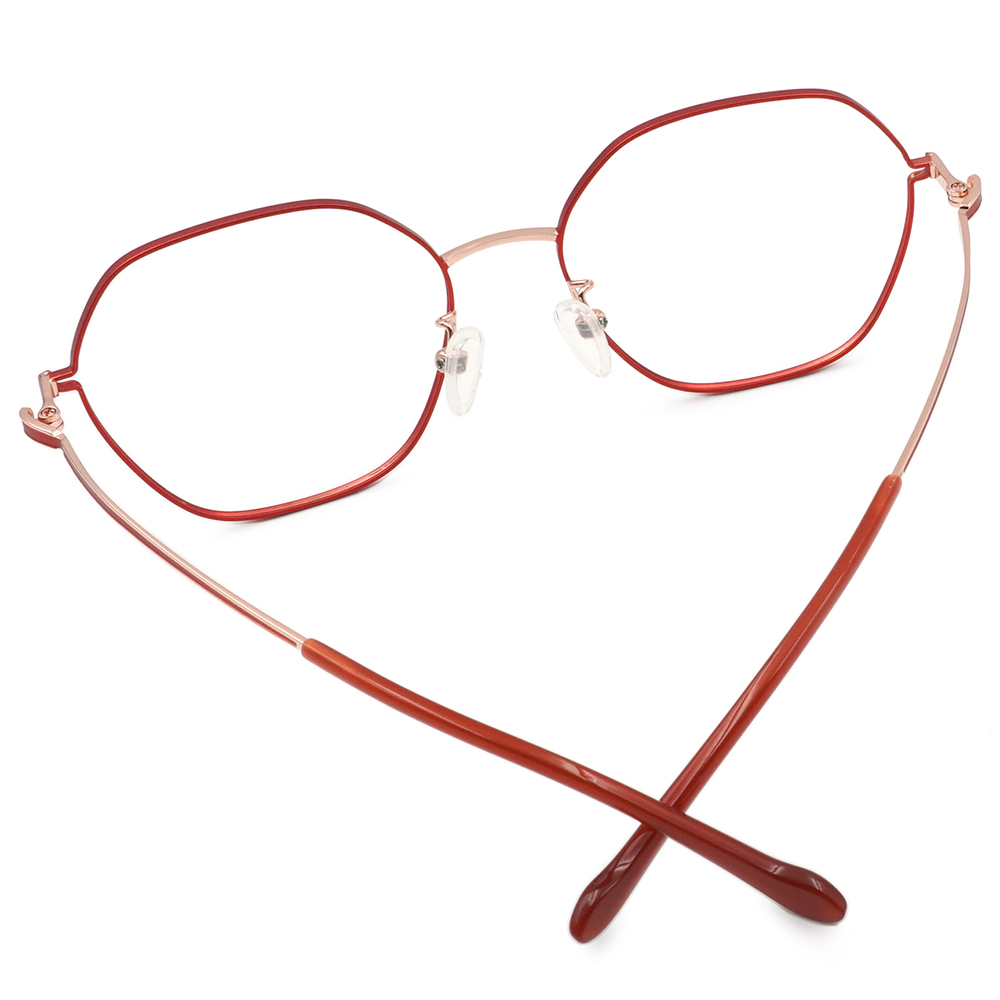 FORECO | 書香世家多邊框眼鏡 | 典藏紅