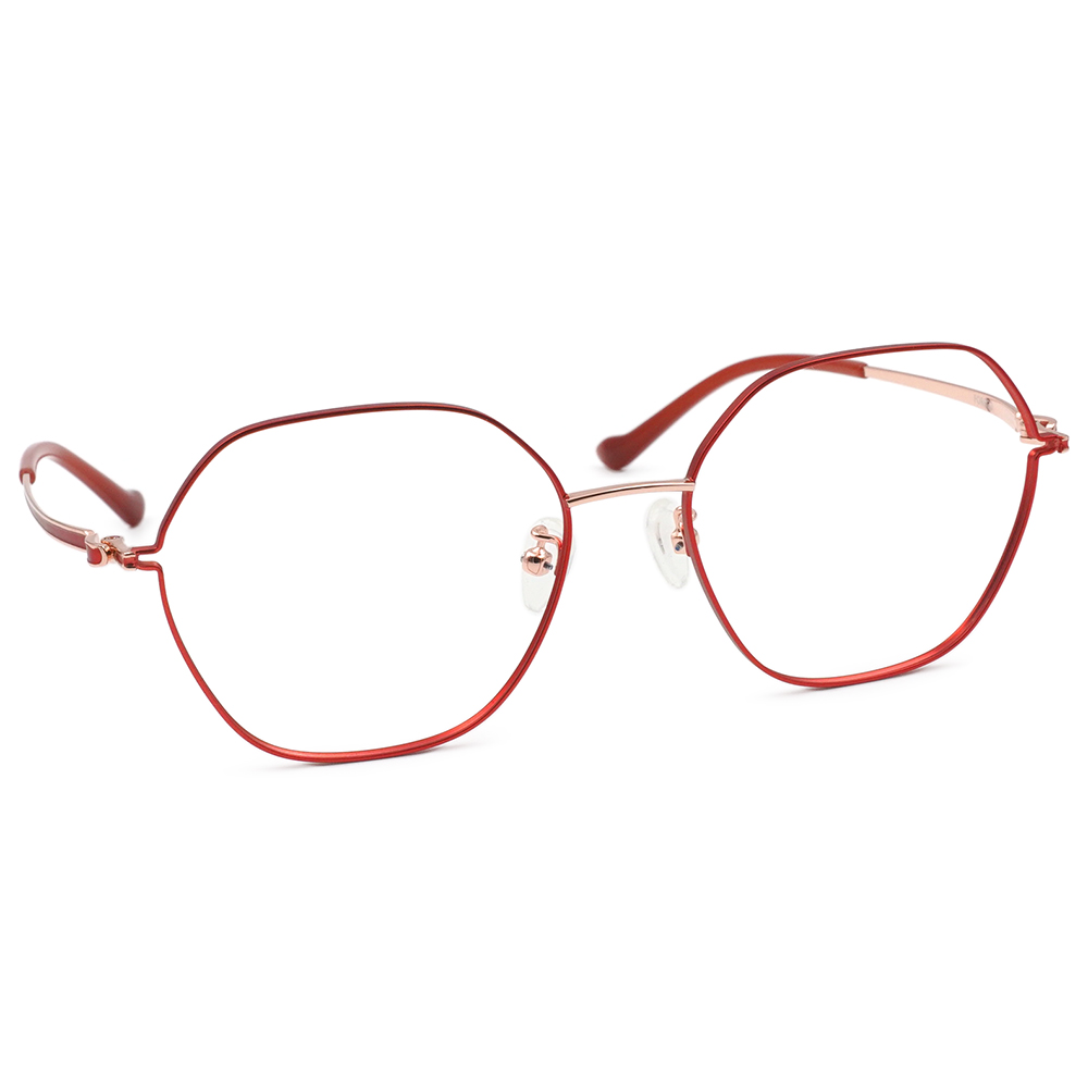 FORECO | 書香世家多邊框眼鏡 | 典藏紅
