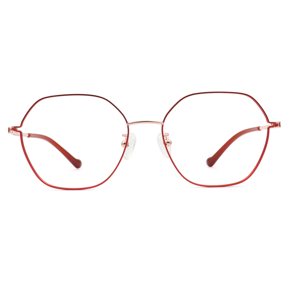 FORECO | 書香世家多邊框眼鏡 | 典藏紅