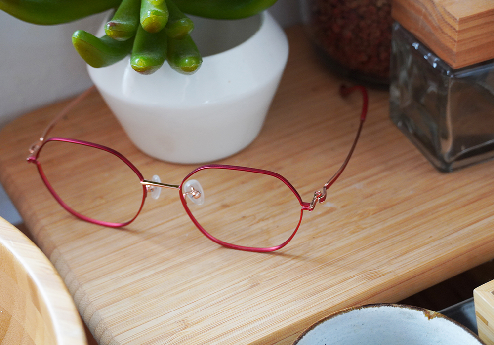 FORECO | 書香世家多邊框眼鏡 | 典藏紅