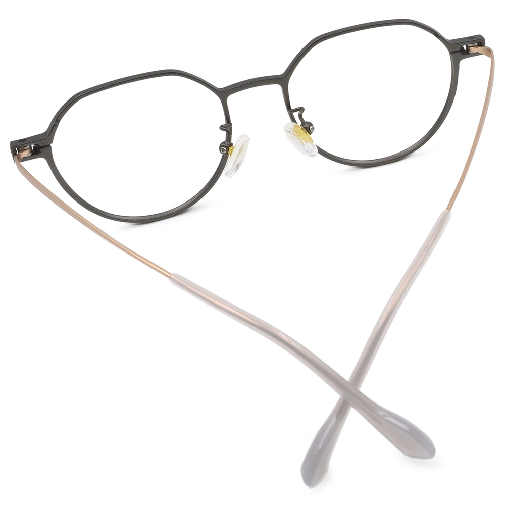 FORECO | 平穩內斂多邊框眼鏡 | 質感銀