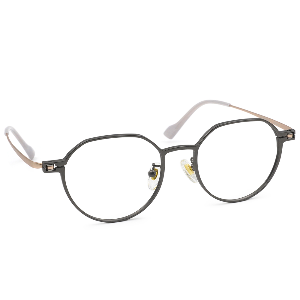 FORECO | 平穩內斂多邊框眼鏡 | 質感銀