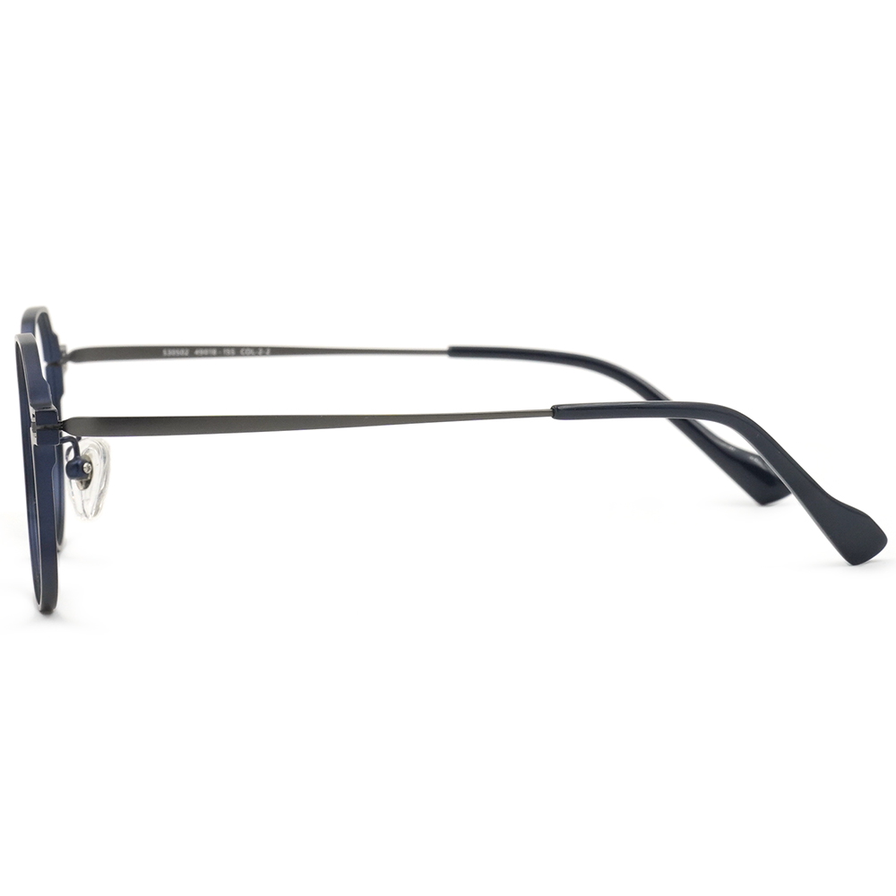 FORECO | 平穩內斂多邊框眼鏡 | 消光藍