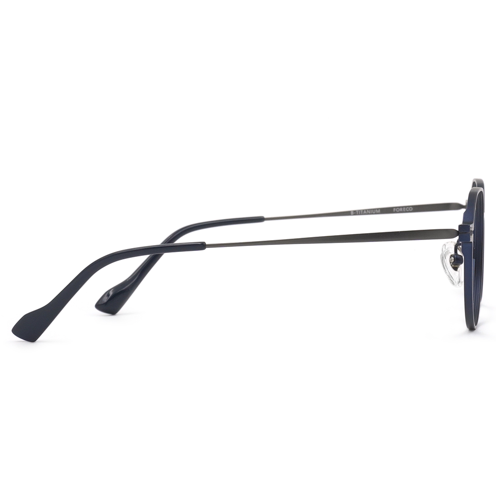 FORECO | 平穩內斂多邊框眼鏡 | 消光藍