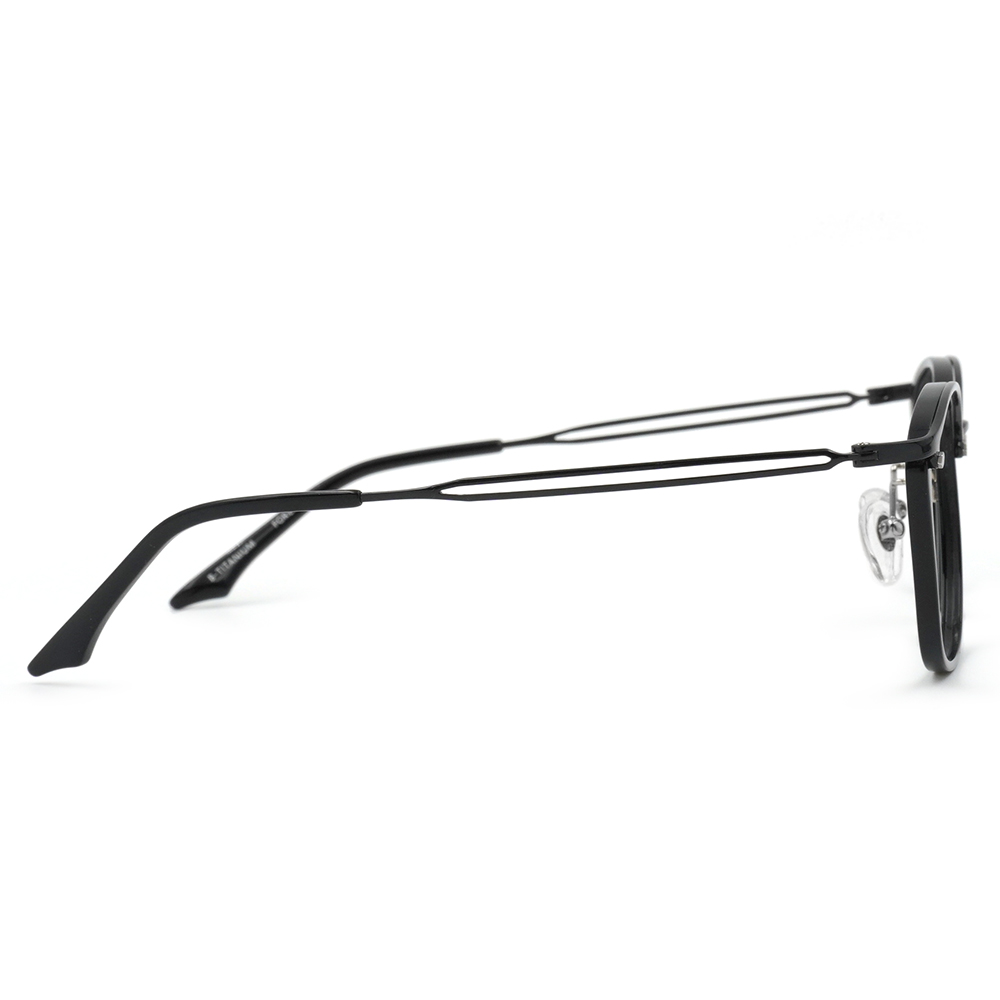FORECO | 側邊雙線長方框眼鏡 | 創新黑