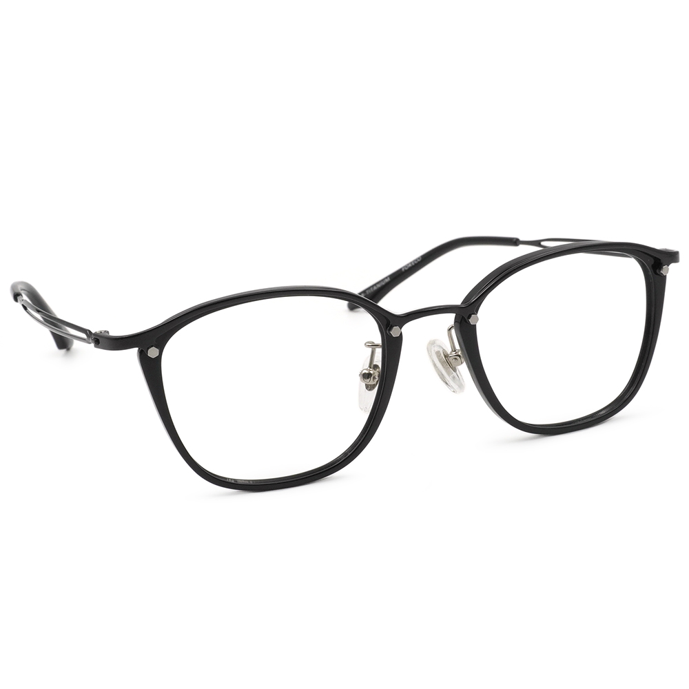 FORECO | 側邊雙線長方框眼鏡 | 創新黑