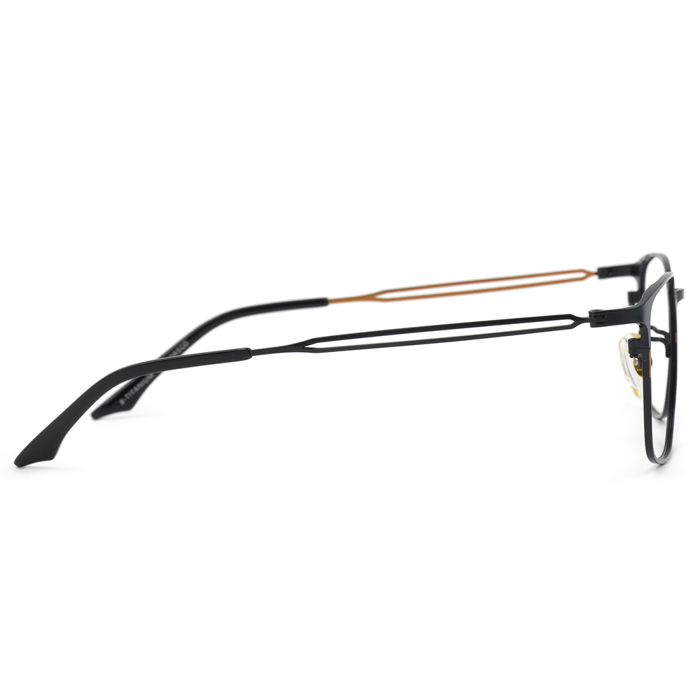 FORECO | 知性嚴謹長方框眼鏡 | 電光金橘