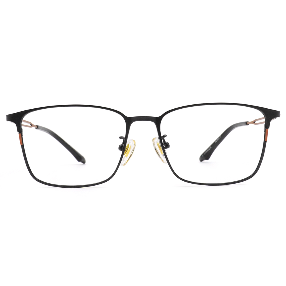 FORECO | 知性嚴謹長方框眼鏡 | 電光金橘