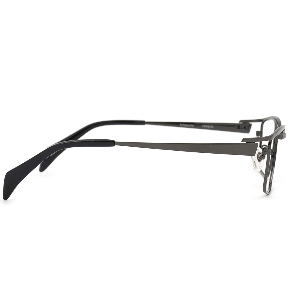 FORECO | 知書達禮長方半框眼鏡 | 命定黑