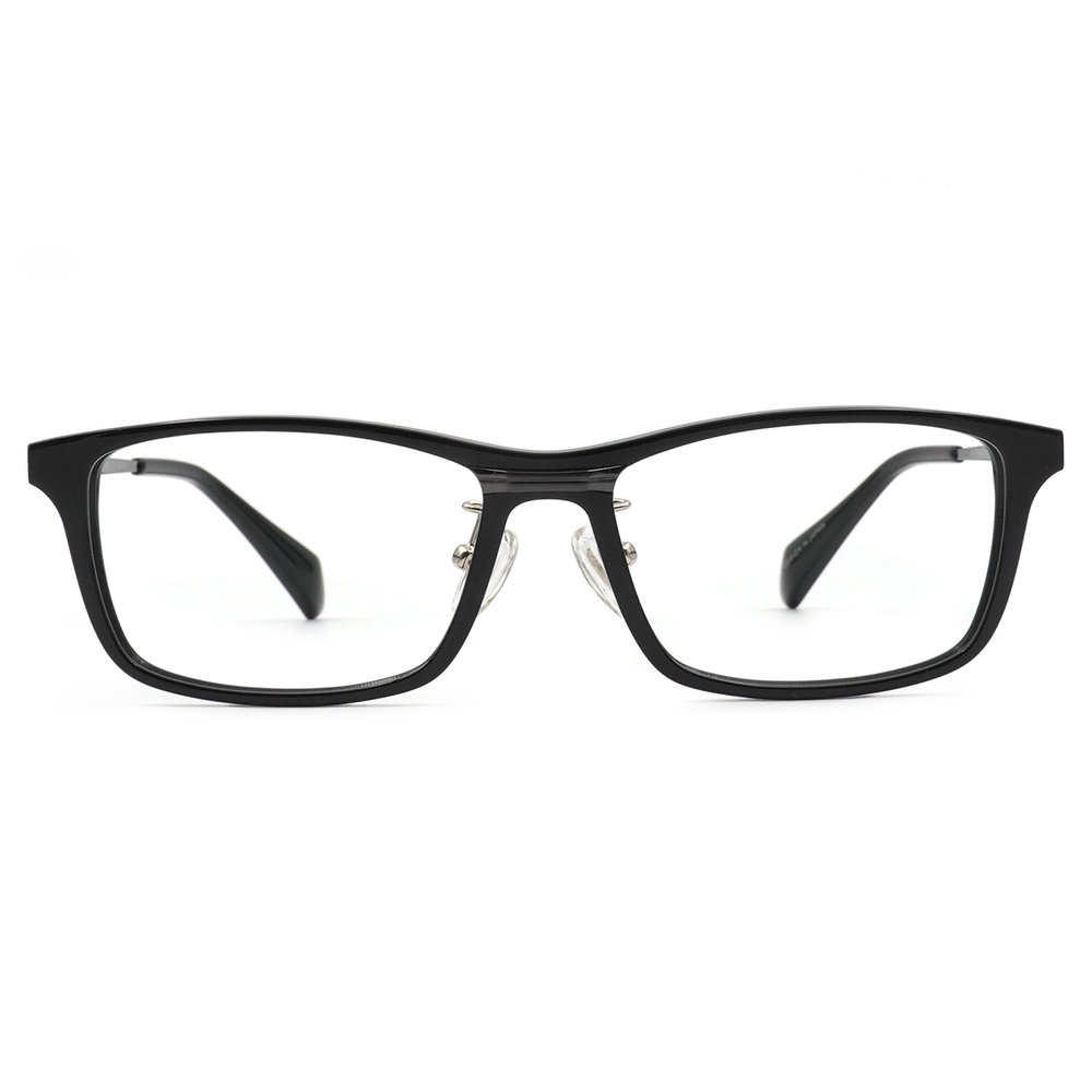 FORECO | 創意旋繞長方框眼鏡 | 獨特黑