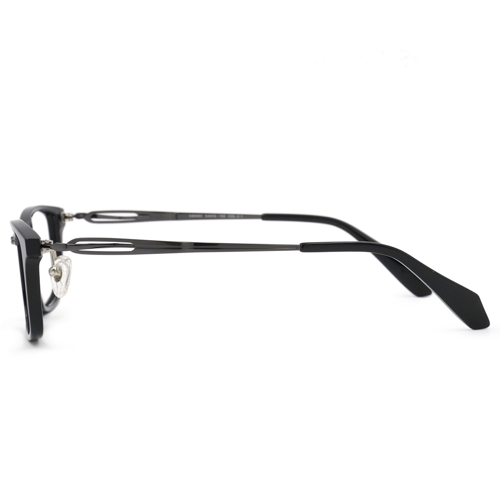 FORECO | 創意旋繞長方框眼鏡 | 獨特黑