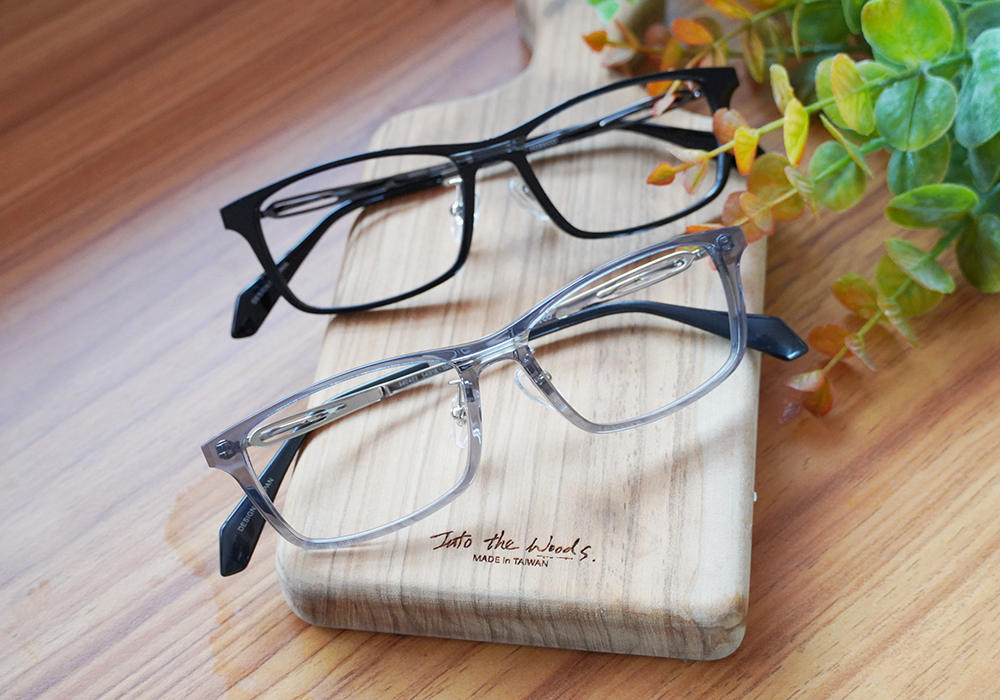 FORECO | 創意旋繞長方框眼鏡 | 獨特黑