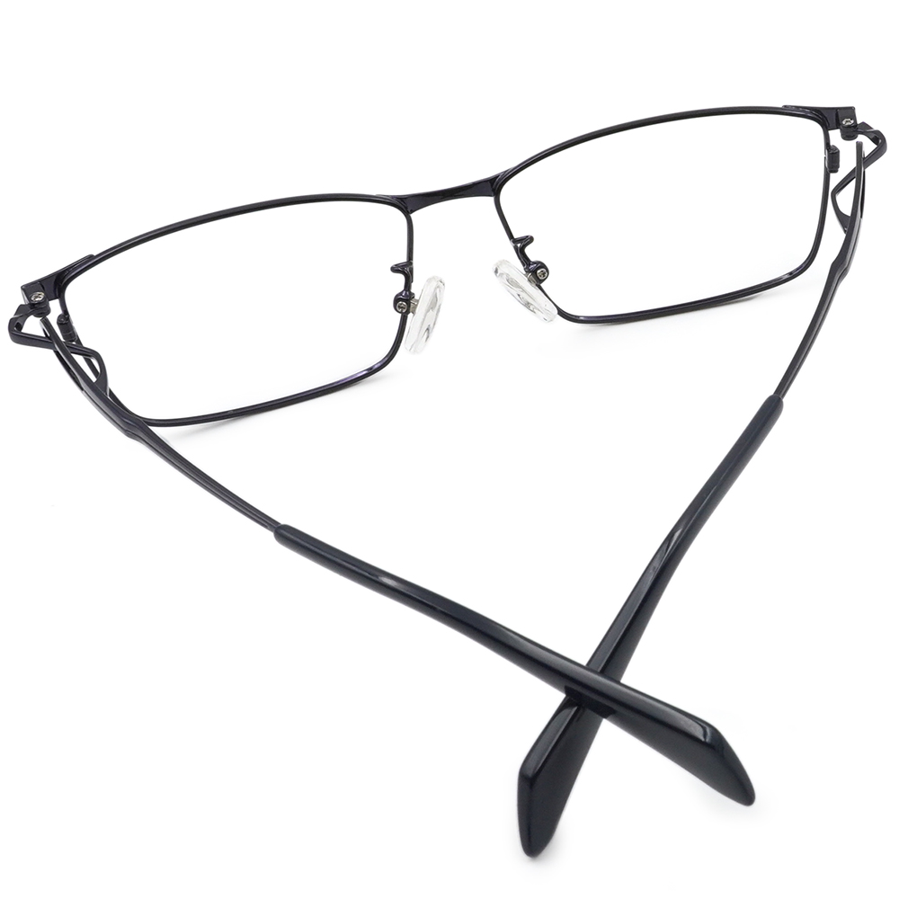 FORECO | 細邊旋繞長方框眼鏡｜細緻湛藍